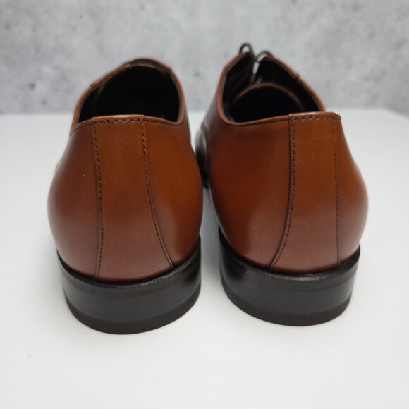 Monte Rosso Mens Tan Leather Oxford Dress Shoes 8M main image 2